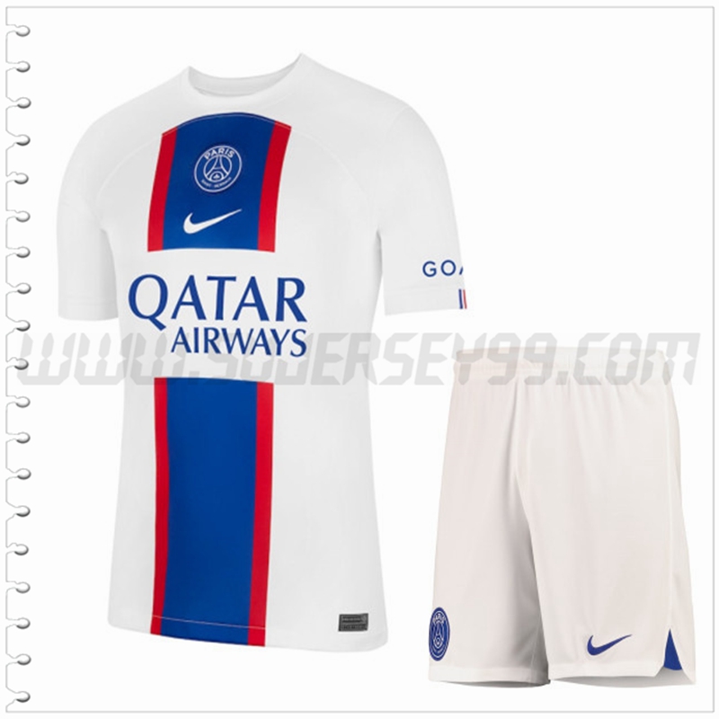 Tercera Equipacion del Paris PSG + Pantalones Cortos 2022 2023