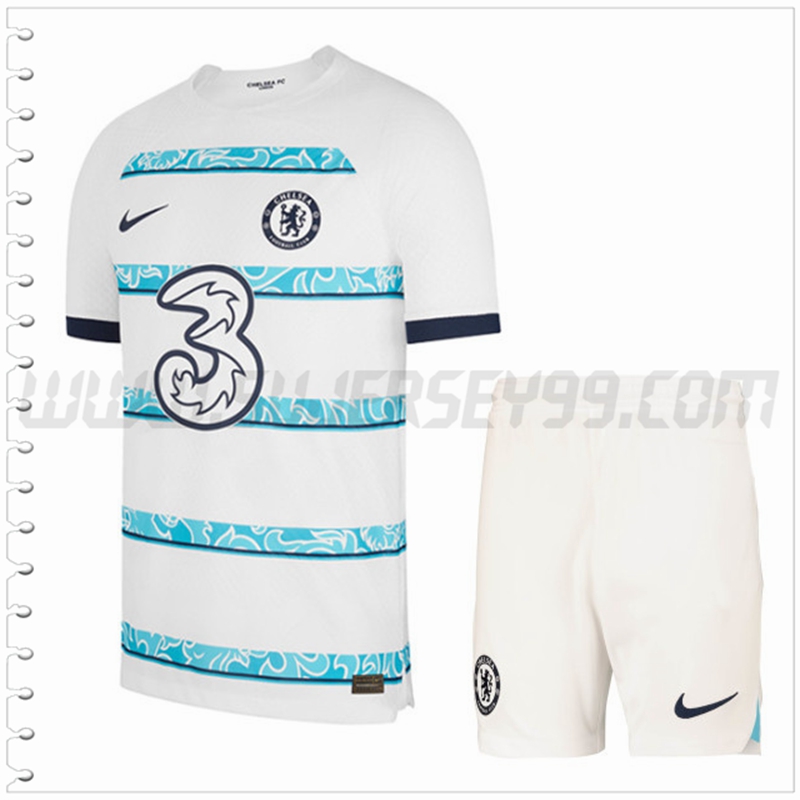 Segunda Equipacion del FC Chelsea + Pantalones Cortos 2022 2023