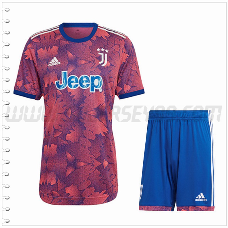 Tercera Equipacion del Juventus + Pantalones Cortos 2022 2023