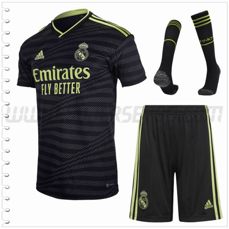 Tercera Equipacion del Real Madrid (Pantalones + Calcetines) 2022 2023