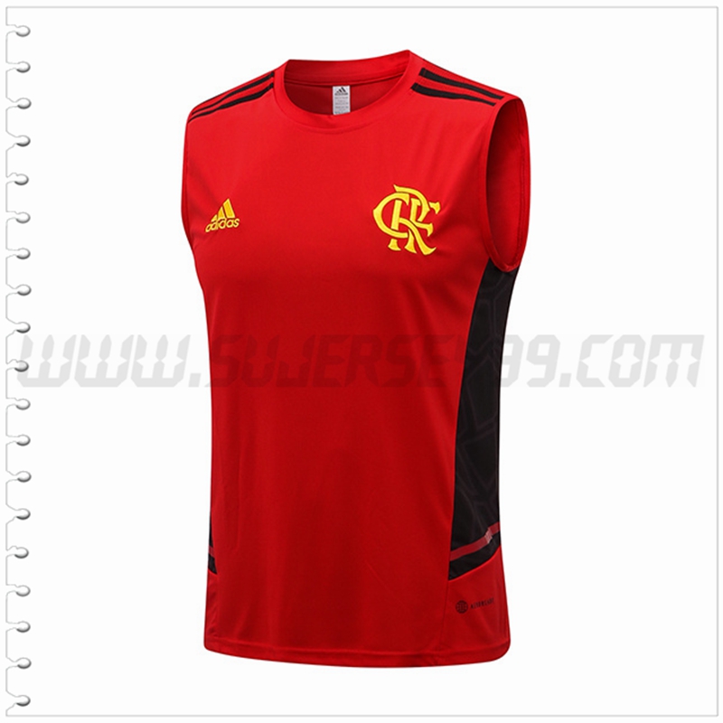 Camiseta Entrenamiento Sin Mangas Flamenco Rojo 2022 2023