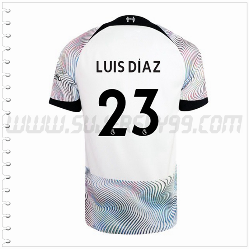 Segunda Camiseta Futbol FC Liverpool LUIS DIAZ #23 2022 2023