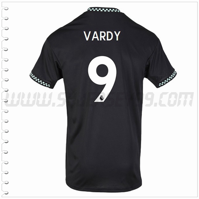 Segunda Camiseta Futbol Leicester City VARDY #9 2022 2023