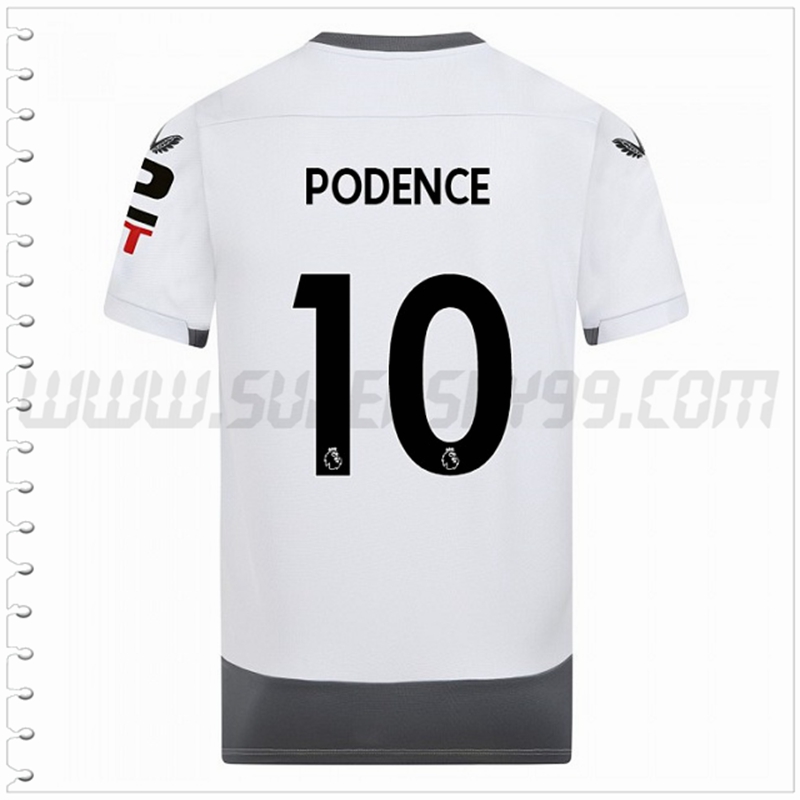 Tercera Camiseta Futbol Wolves PODENCE #10 2022 2023