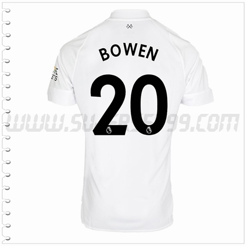 Tercera Camiseta Futbol West Ham BOWEN #20 2022 2023