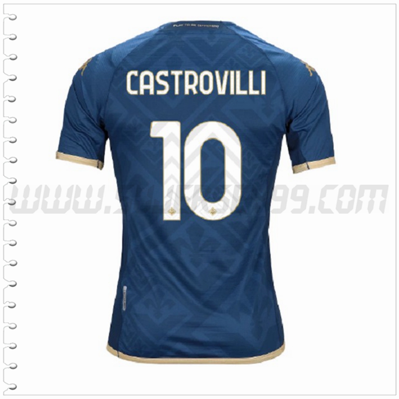 Tercera Camiseta Futbol ACF Fiorentina CASTROVILLI #10 2022 2023