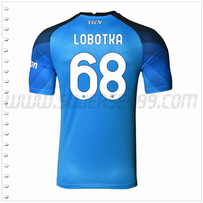 Primera Camiseta Futbol SSC Nápoles LOBOTKA #68 2022 2023