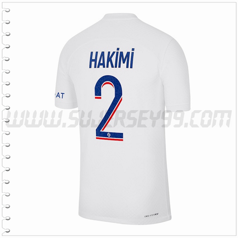 Tercera Camiseta Futbol Paris PSG HAKIMI #2 2022 2023