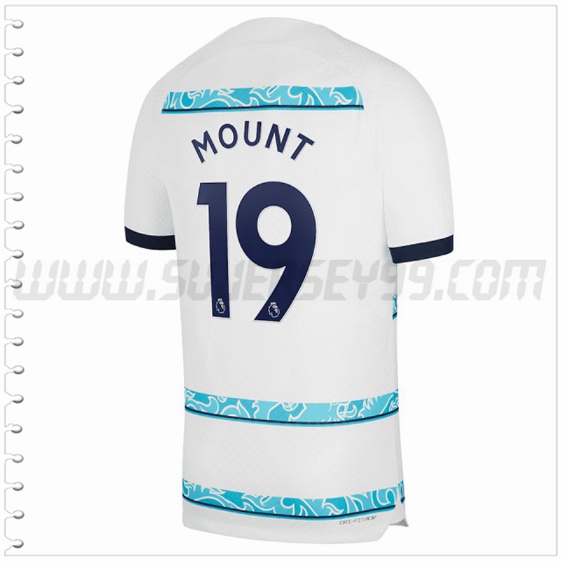 Segunda Camiseta Futbol FC Chelsea MOUNT #19 2022 2023