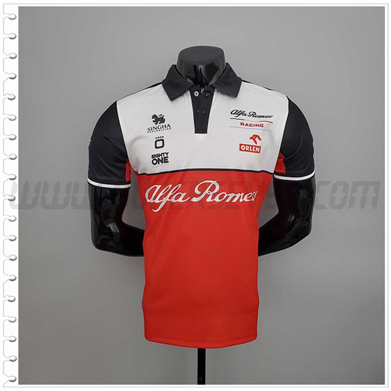 Polo F1 Alfa Romeo Team Blanco/Rojo 2022