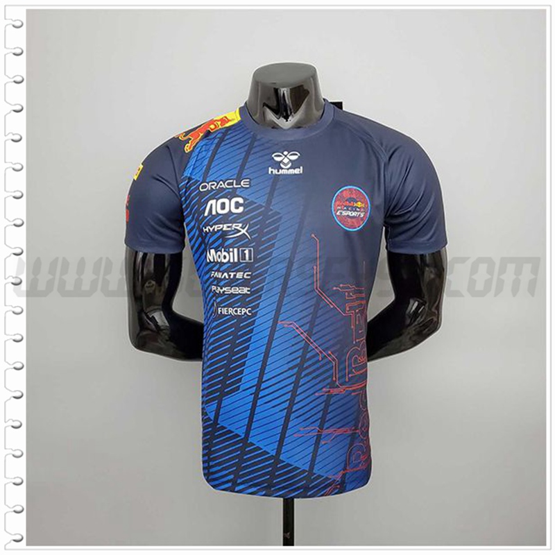 Camiseta Entrenamiento F1 RedBull Racing Team Azul 2022 Esports Version