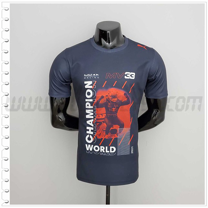 Camiseta Entrenamiento F1 RedBull Racing Team Azul Oscuro 2022