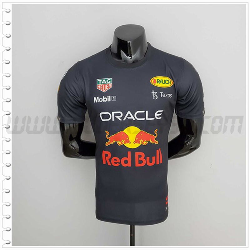 Camiseta Entrenamiento F1 RedBull Racing Team Negro 2022