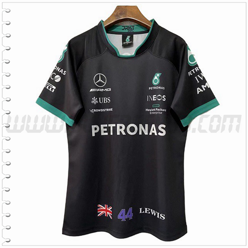 Camiseta Entrenamiento F1 Mercedes Benz Team Negro 2022