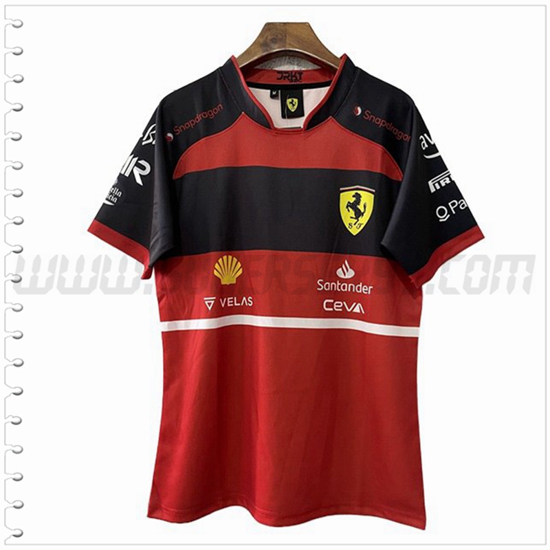 Camiseta Entrenamiento F1 Scuderia Ferrari Team Rojo 2022