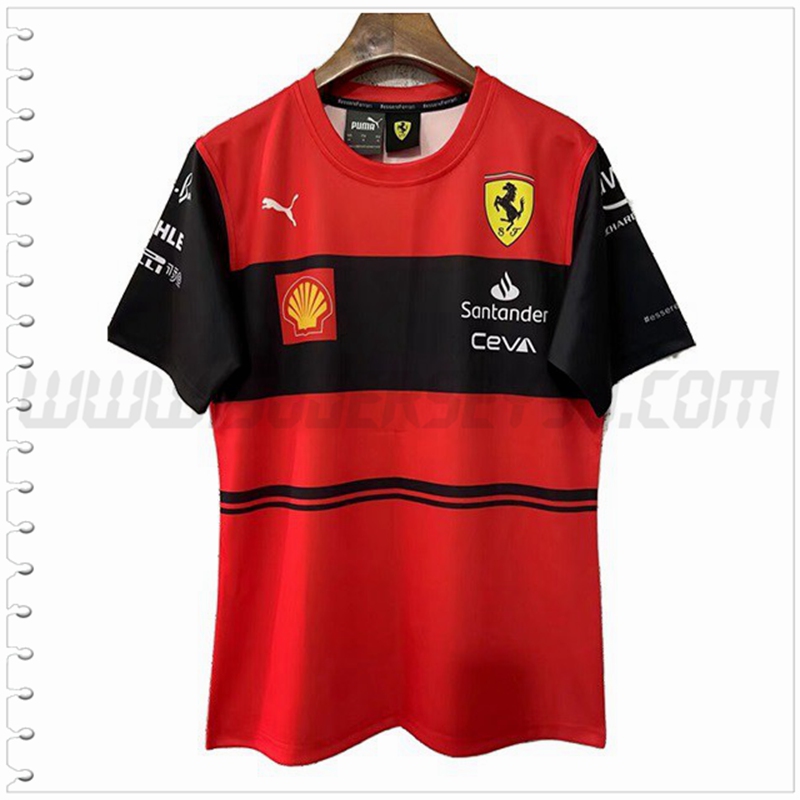 Camiseta Entrenamiento F1 Scuderia Ferrari Team Rojo 2022