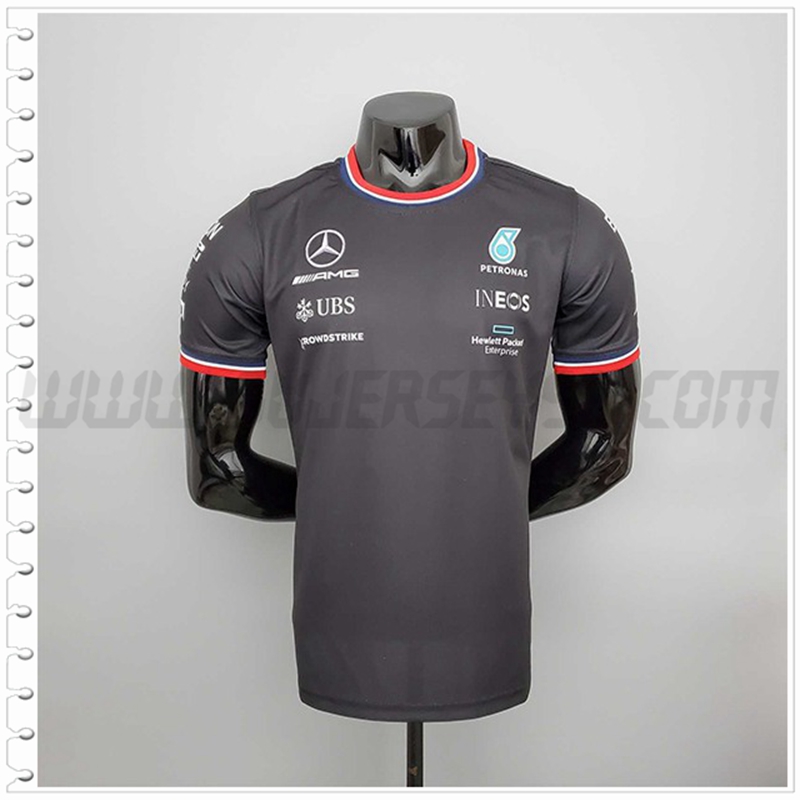 Camiseta Entrenamiento F1 Mercedes Benz Team Negro 2022