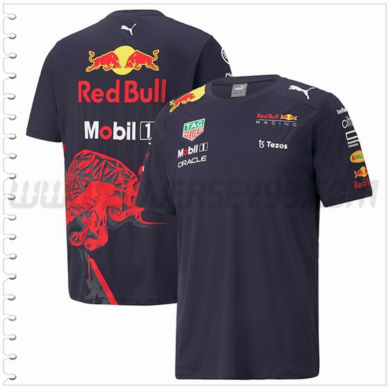 Camiseta Entrenamiento F1 RedBull Racing Team Azul Oscuro 2022