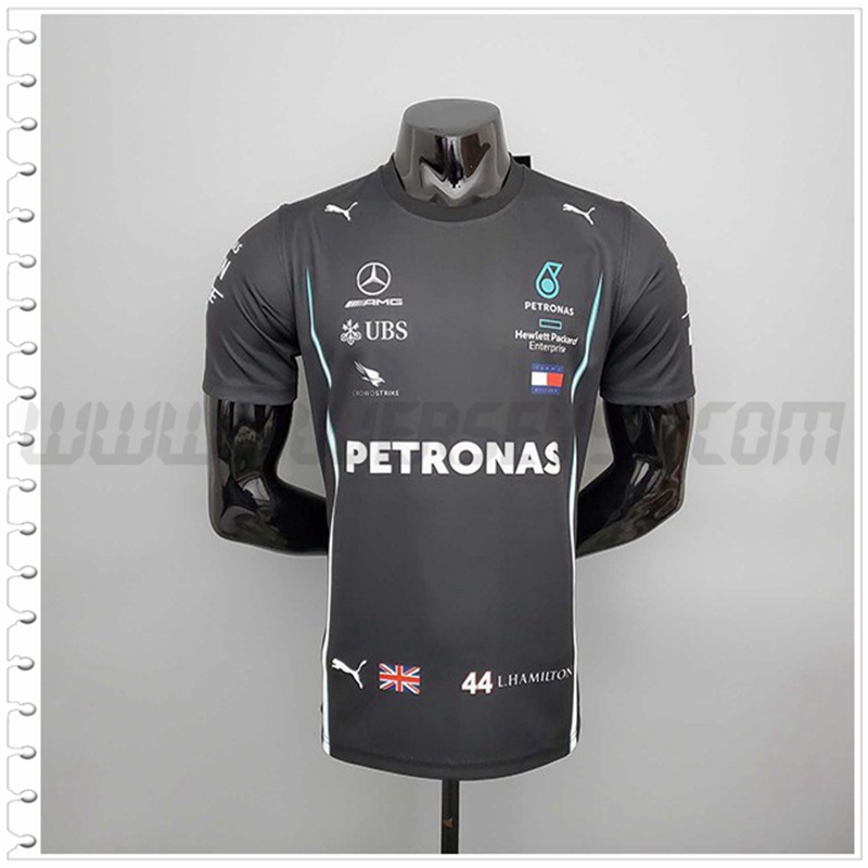 Camiseta Entrenamiento F1 Mercedes Benz Team Negro 2022