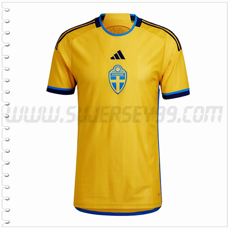 Primera Nuevo Camiseta Equipo Suecia 2022 2023