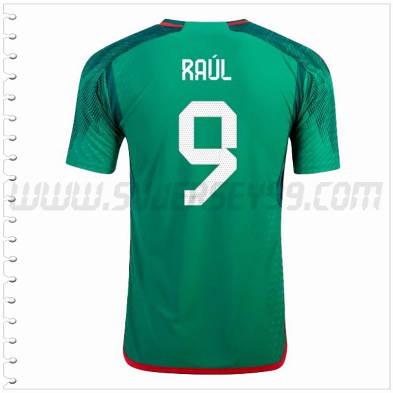 Primera Camiseta Futbol México RAÚL #9 2022 2023