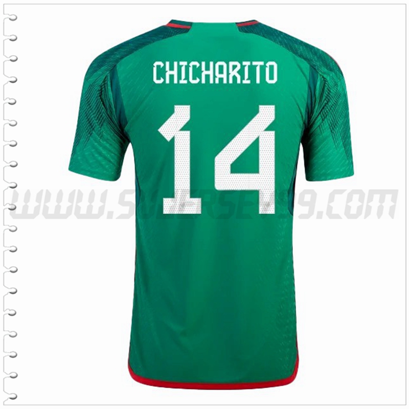 Primera Camiseta Futbol México CHICHARITO #14 2022 2023