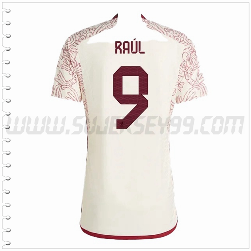 Segunda Camiseta Futbol México RAÚL #9 2022 2023