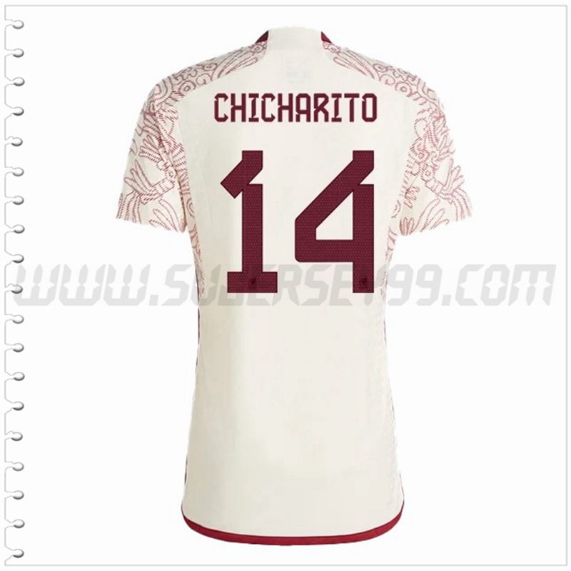 Segunda Camiseta Futbol México CHICHARITO #14 2022 2023