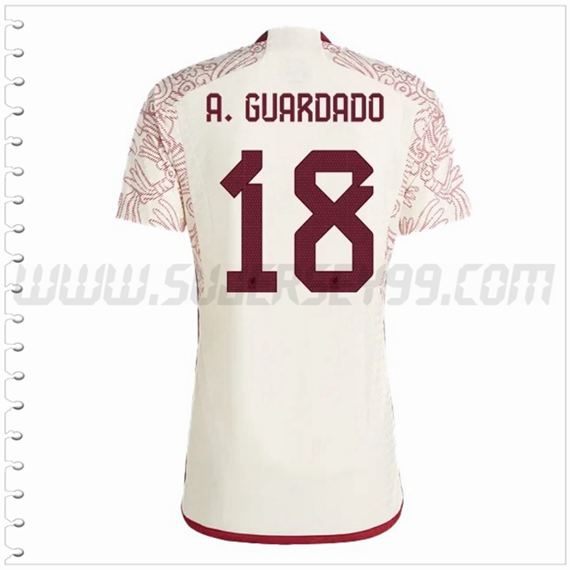 Segunda Camiseta Futbol México A. GUARDADO #18 2022 2023