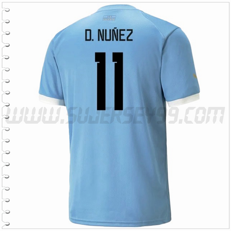 Primera Camiseta Futbol Uruguay D.NUÑEZ #11 2022 2023