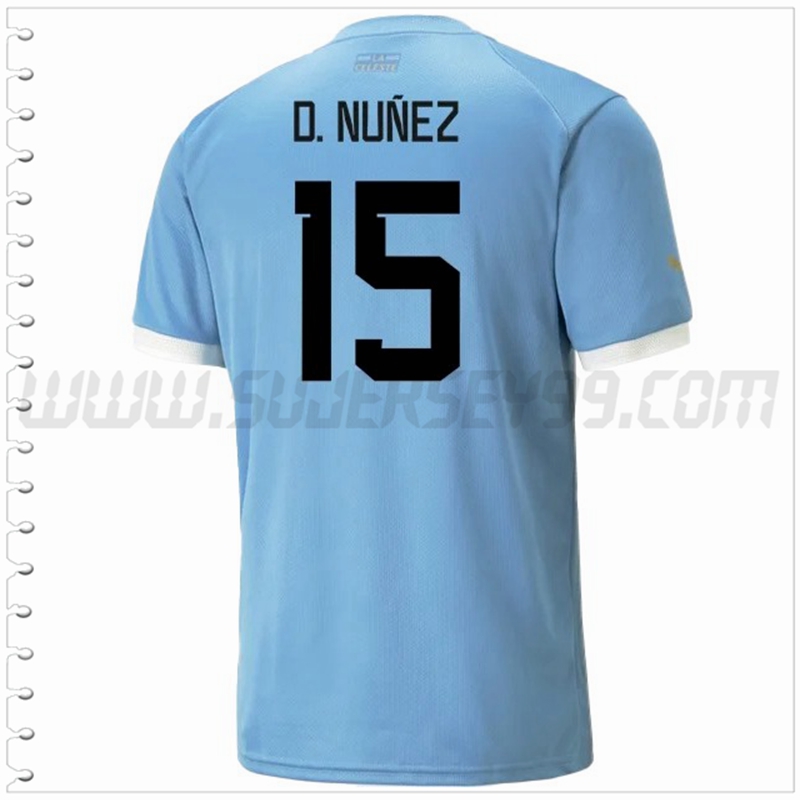 Primera Camiseta Futbol Uruguay F.VALVERDE #15 2022 2023