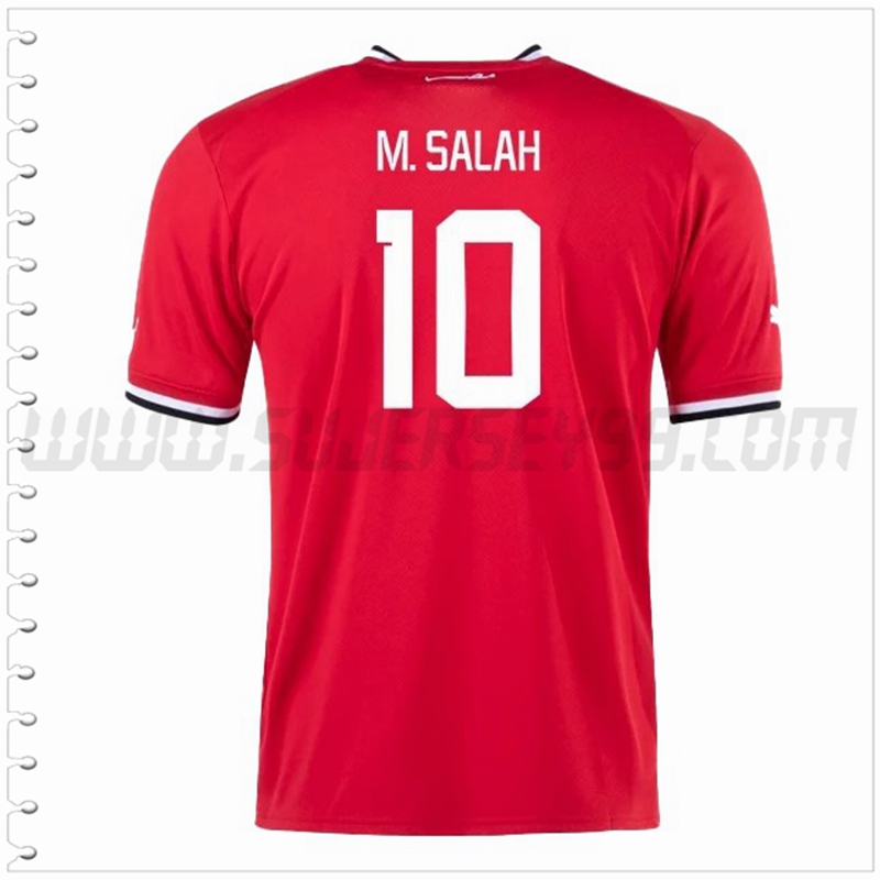 Primera Camiseta Futbol Egipto M.SALAH #10 2022 2023