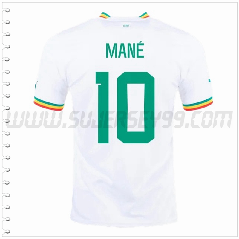 Primera Camiseta Futbol Senegal MANE #10 2022 2023