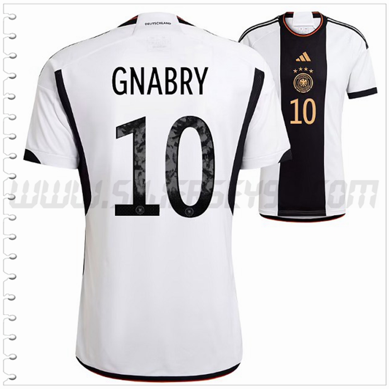 Primera Camiseta Futbol Alemania GNABRY #10 2022 2023