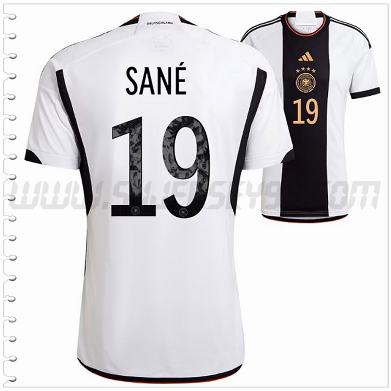 Primera Camiseta Futbol Alemania SANE #19 2022 2023