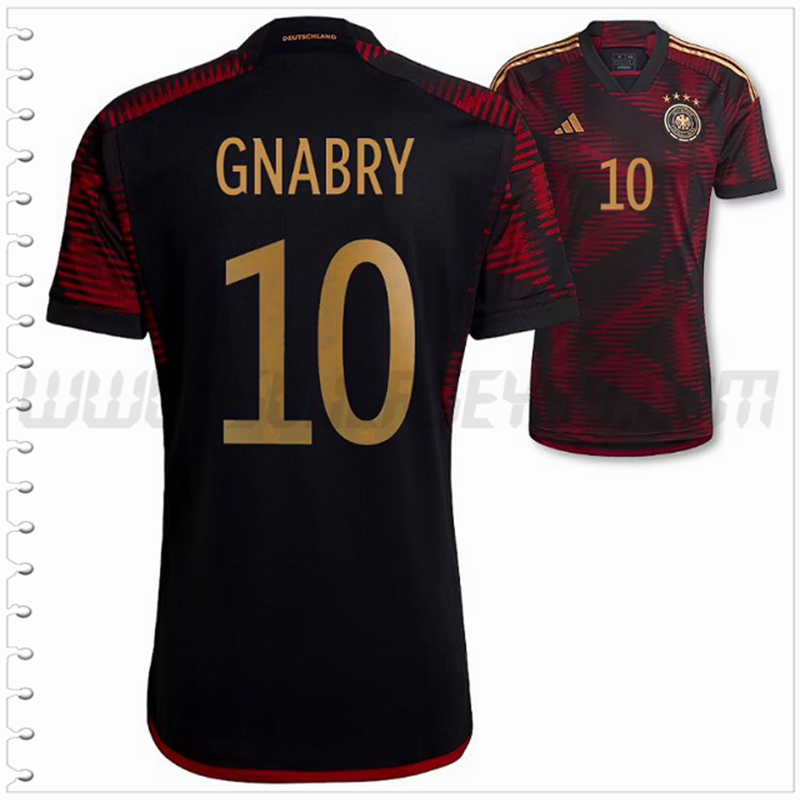 Segunda Camiseta Futbol Alemania GNABRY #10 2022 2023