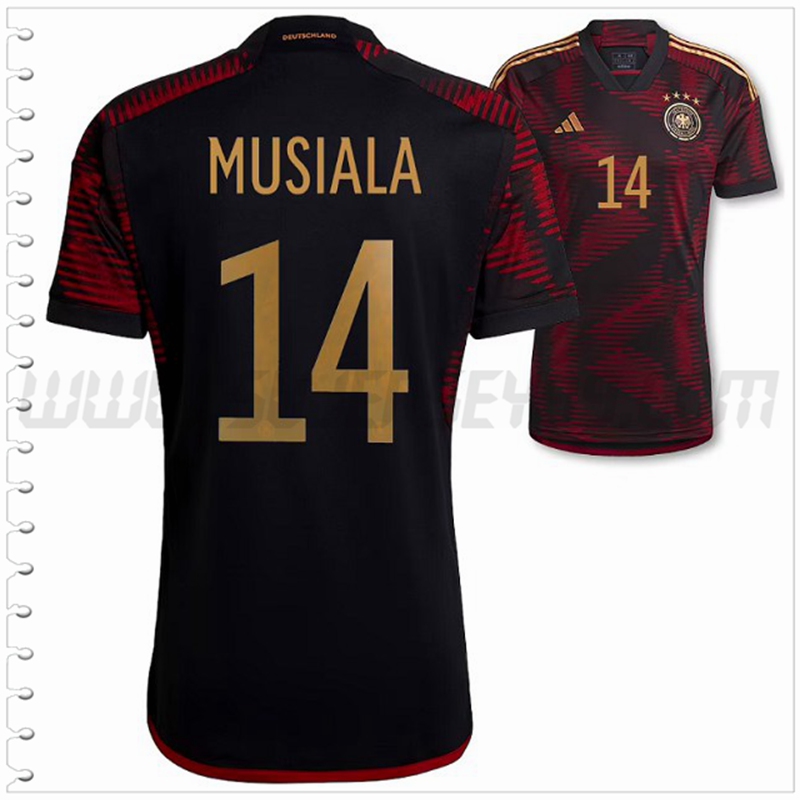 Segunda Camiseta Futbol Alemania MUSIALA #14 2022 2023