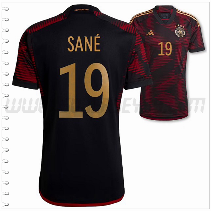 Segunda Camiseta Futbol Alemania SANE #19 2022 2023