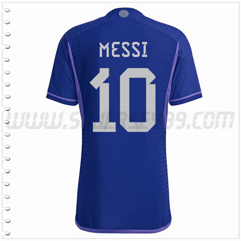 Segunda Camiseta Futbol Argentina MESSI #10 2022 2023