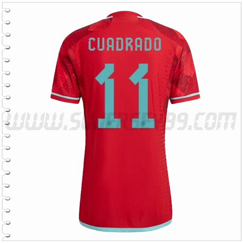 Segunda Camiseta Futbol Colombia CUADRADO #11 2022 2023