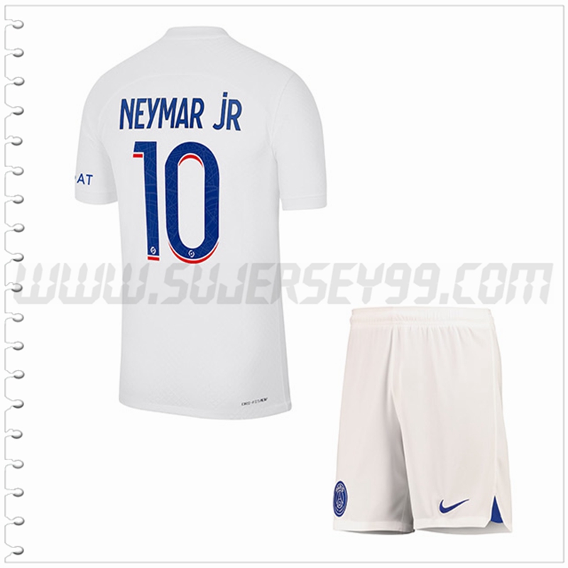 Equipacion del Paris PSG NEYMAR JR #10 Ninos 2022 2023