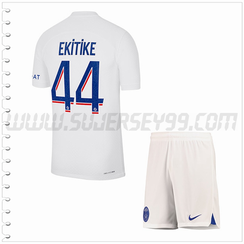 Equipacion del Paris PSG EKITIKE #44 Ninos 2022 2023