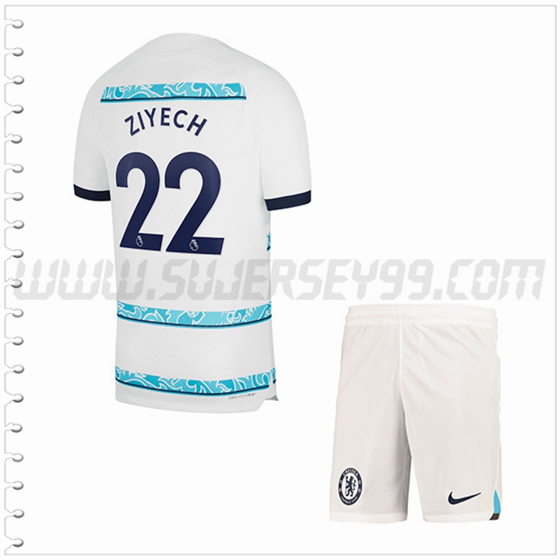 Equipacion del FC Chelsea ZIYECH #22 Ninos 2022 2023