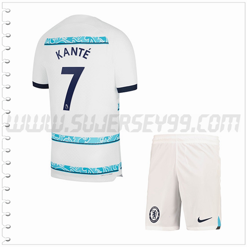 Equipacion del FC Chelsea KANTÉ #7 Ninos 2022 2023