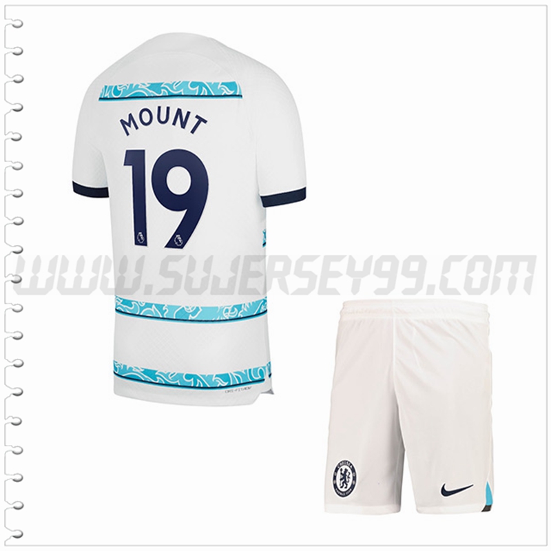 Equipacion del FC Chelsea MOUNT #19 Ninos 2022 2023