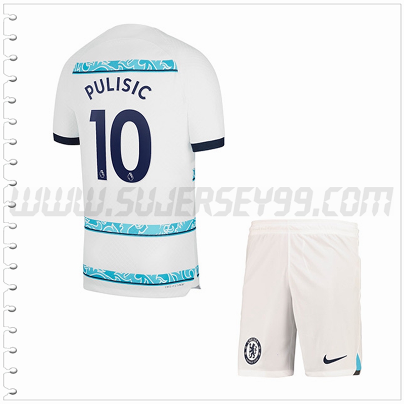 Equipacion del FC Chelsea PULISIC #10 Ninos 2022 2023