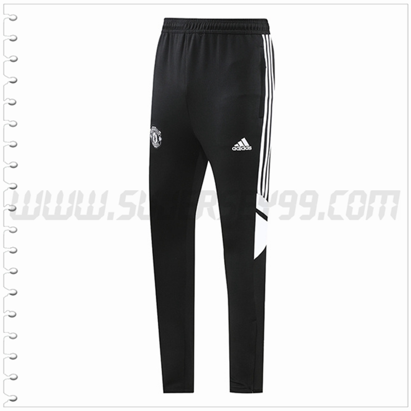 Pantalones Entrenamiento Manchester United Negro 2022 2023 -06