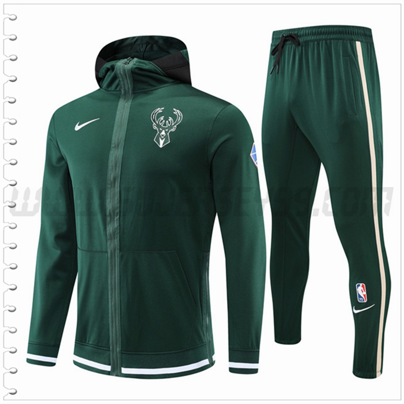 Chandal Futbol Milwaukee Bucks Verde 2022