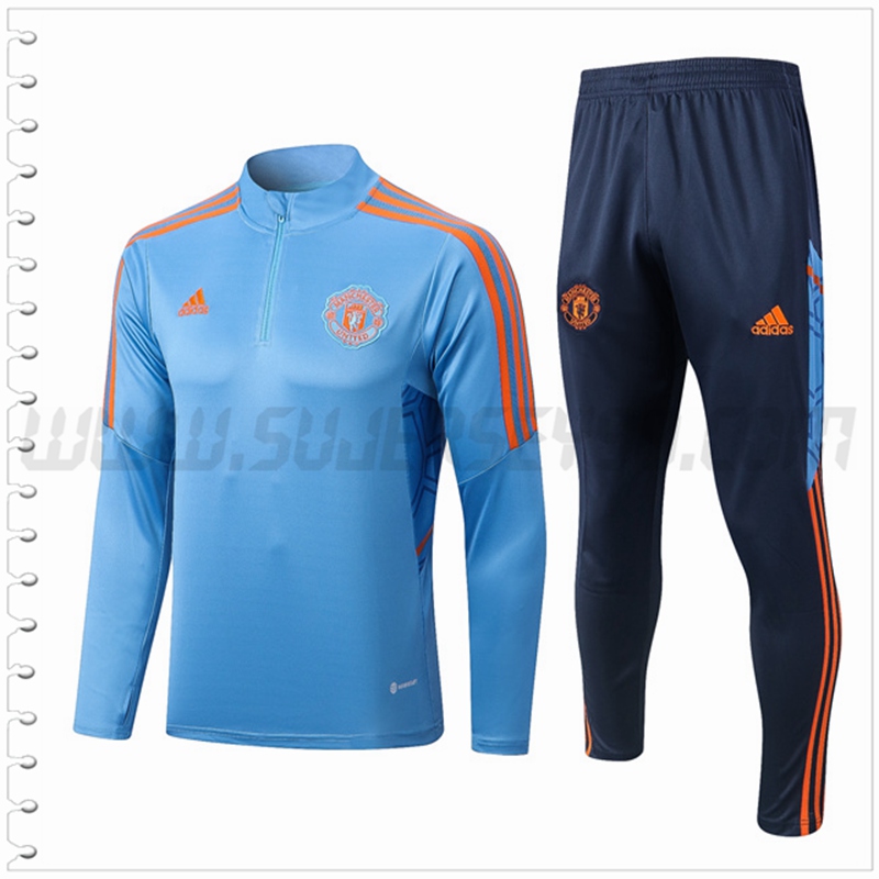 Chandal Futbol Manchester United Azul claro 2022 2023