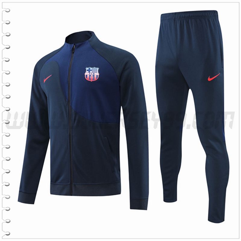 Chaqueta Chandal Futbol FC Barcelona Azul Marino 2022 2023